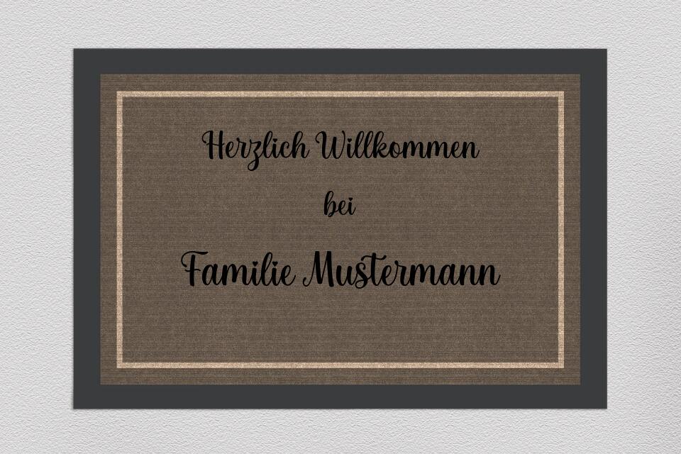 Fußmatte mit Familienname