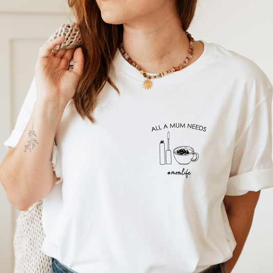 Concealer und Kaffee T-Shirt