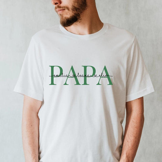 Personalisiertes T-Shirt für Väter weiß