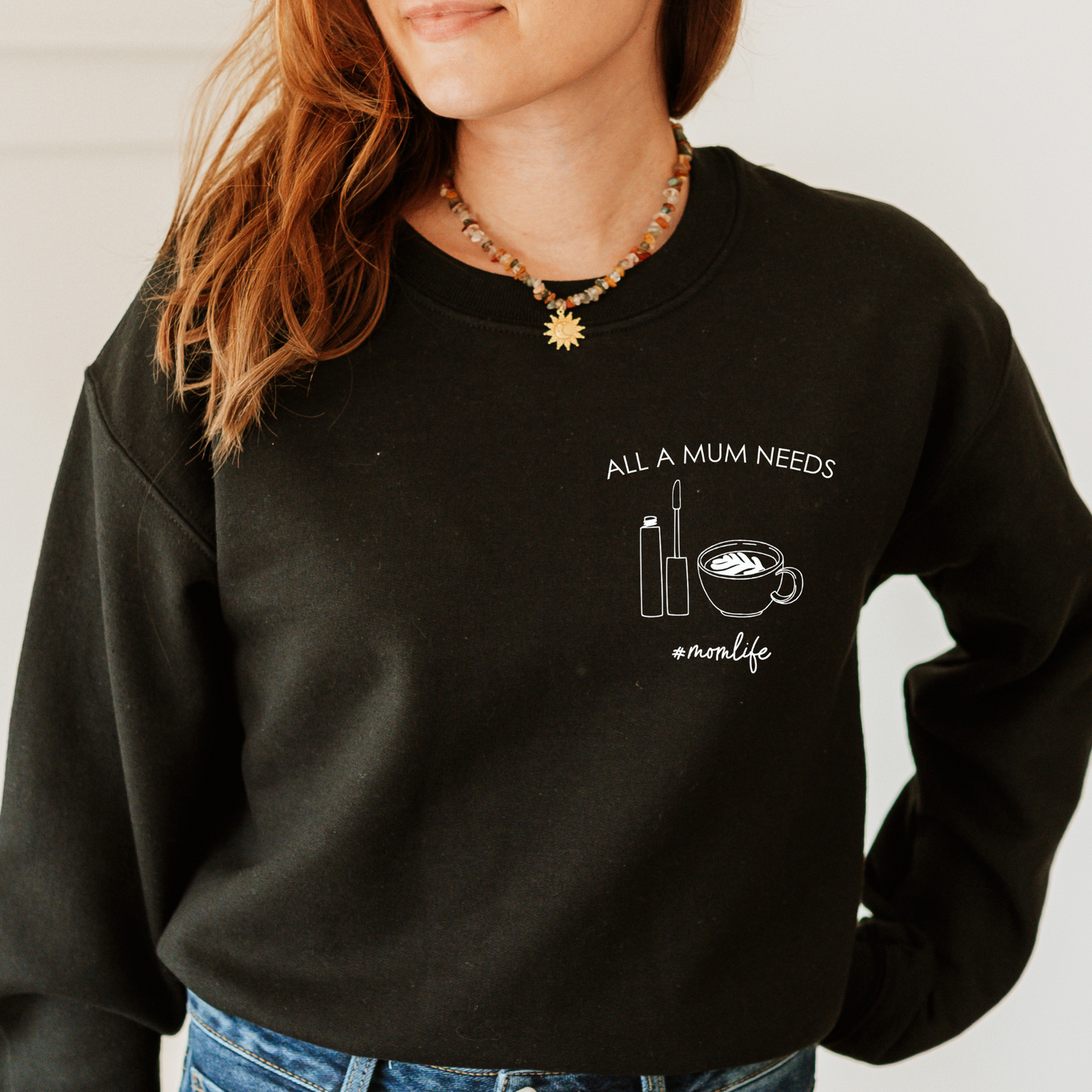 Concealer und Kaffee Sweatshirt