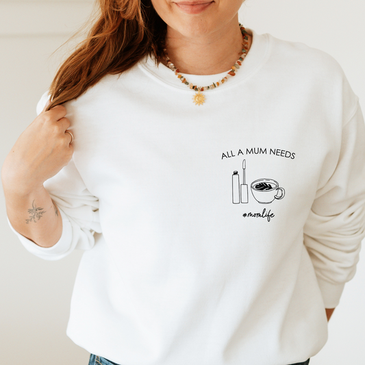 Concealer und Kaffee Sweatshirt