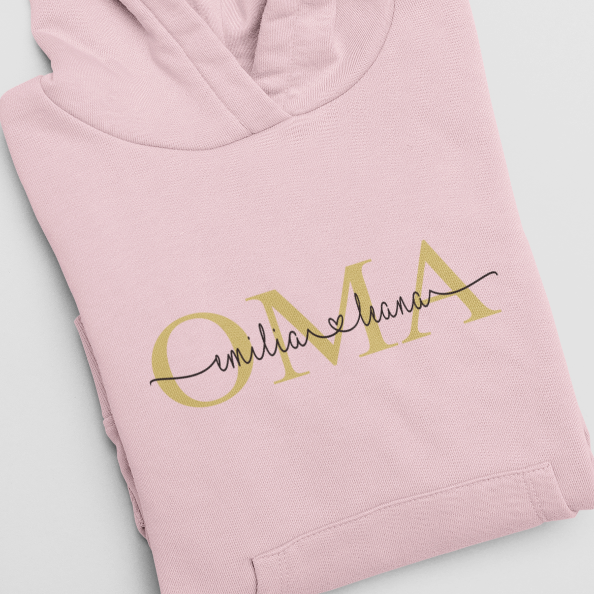 Personalisierter Hoodie für Omas weiß