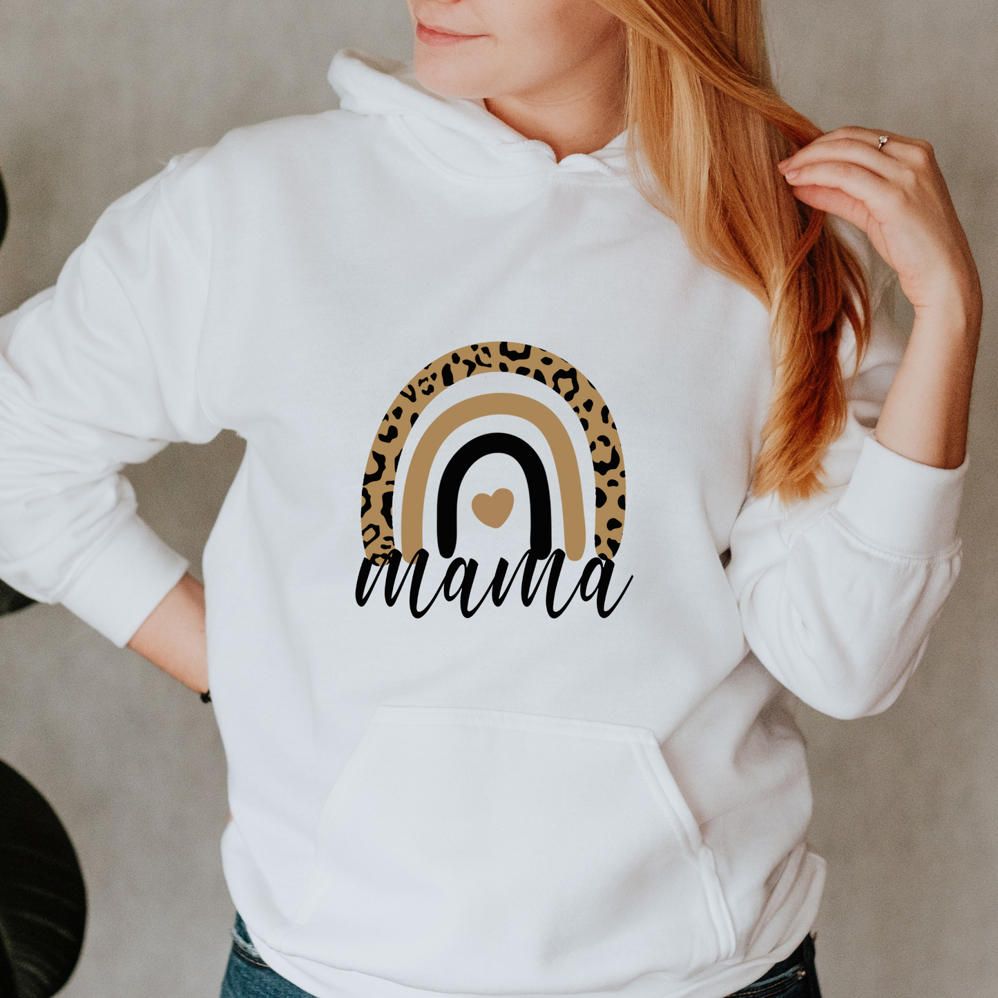 Regenbogen Mama Hoodie